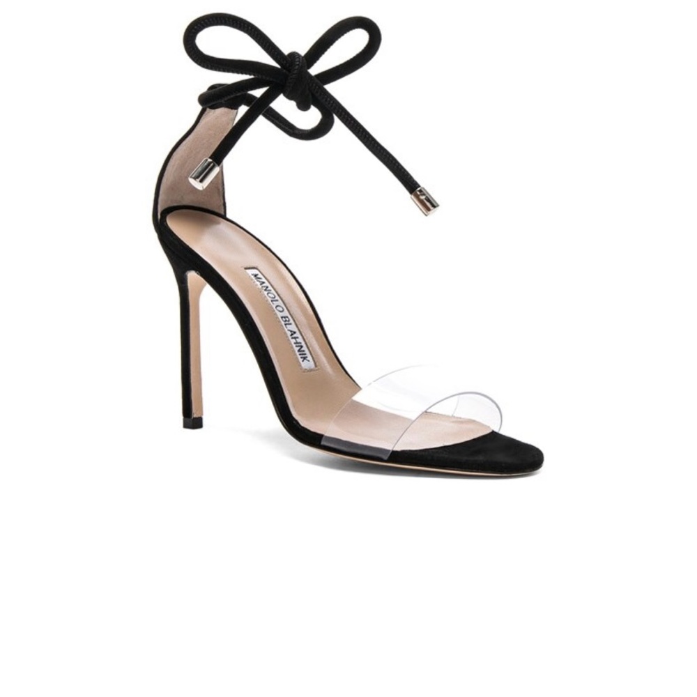 Manolo Blahnik Black Suede Heels